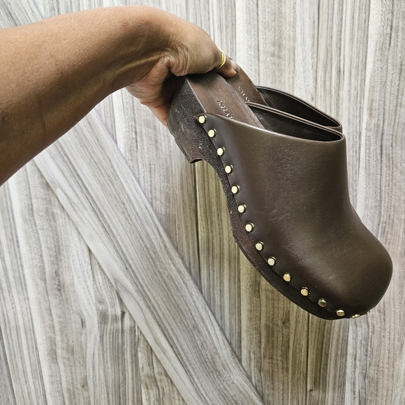 Khaite Lucca Studded Leather Clogs - Picture 3 of 16